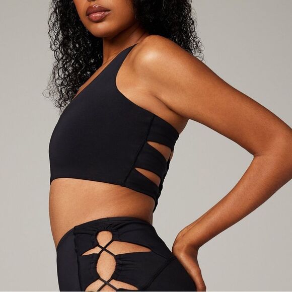 Savage X Fenty Black Wildcat Strappy Sexy Cropped Longline Tank Top - Picture 4 of 11